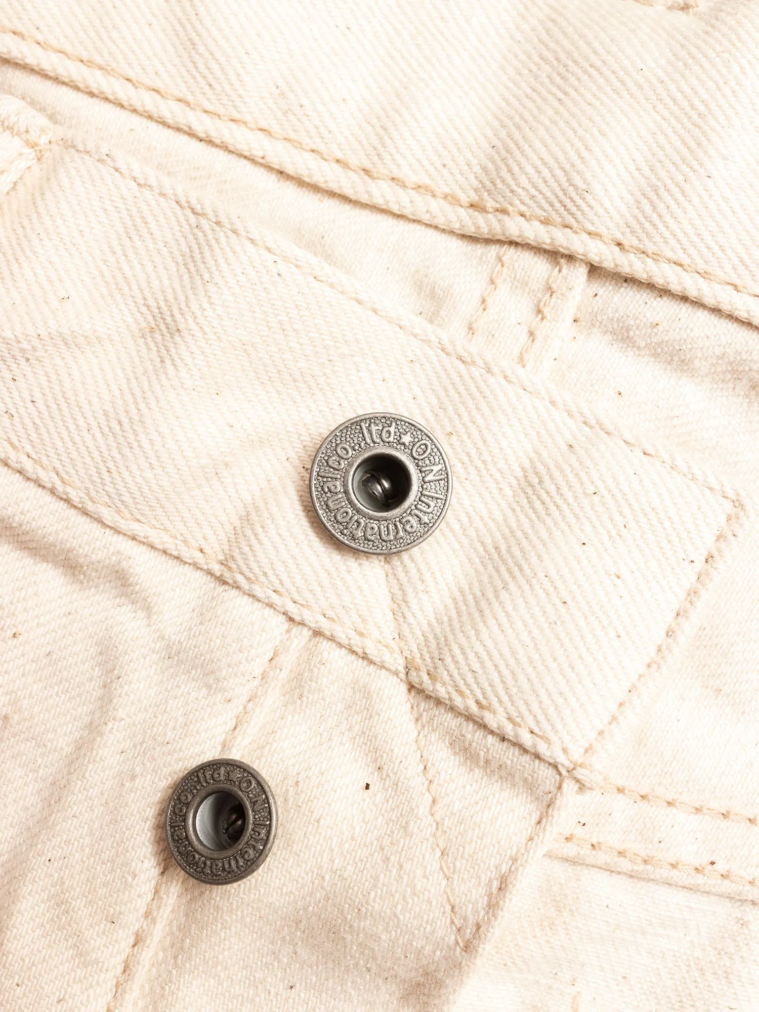 546-OGW "Organic Cotton White" 14oz Selvedge Denim - Slim Straight Fit