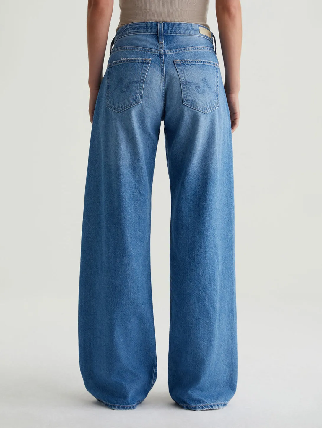 Adria Low Rise Wide Jean - Flashback