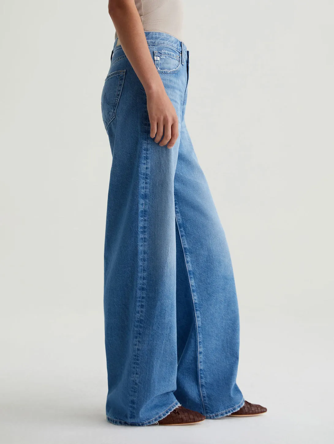 Adria Low Rise Wide Jean - Flashback