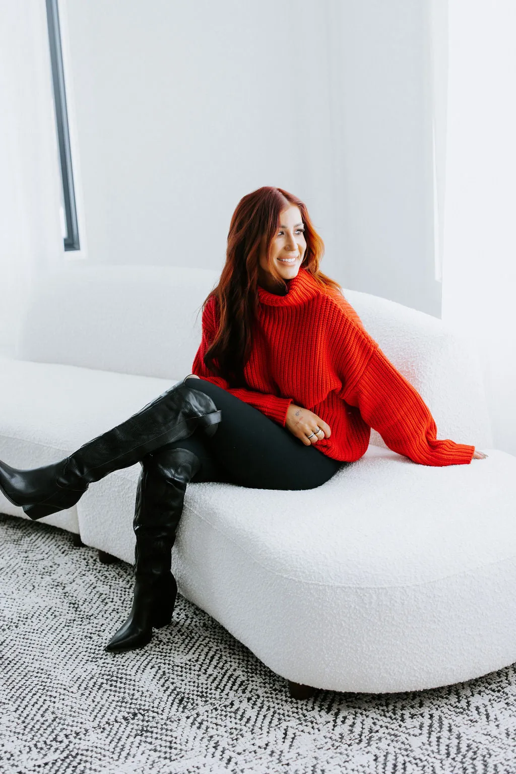 Amherst Funnel Neck Sweater by Lily and Lottie