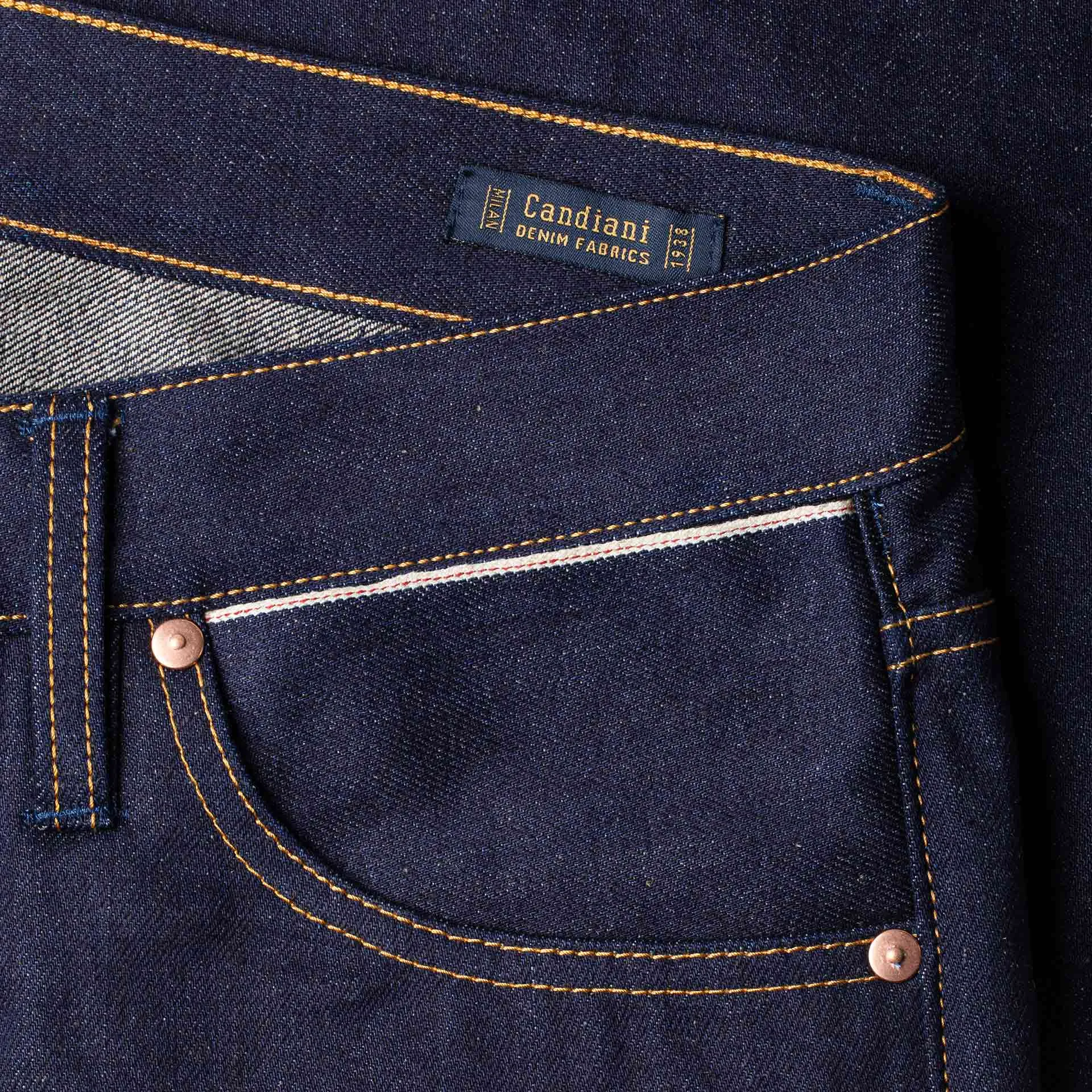 B-02 STRAIGHT 14 oz. easy fade hemp selvedge