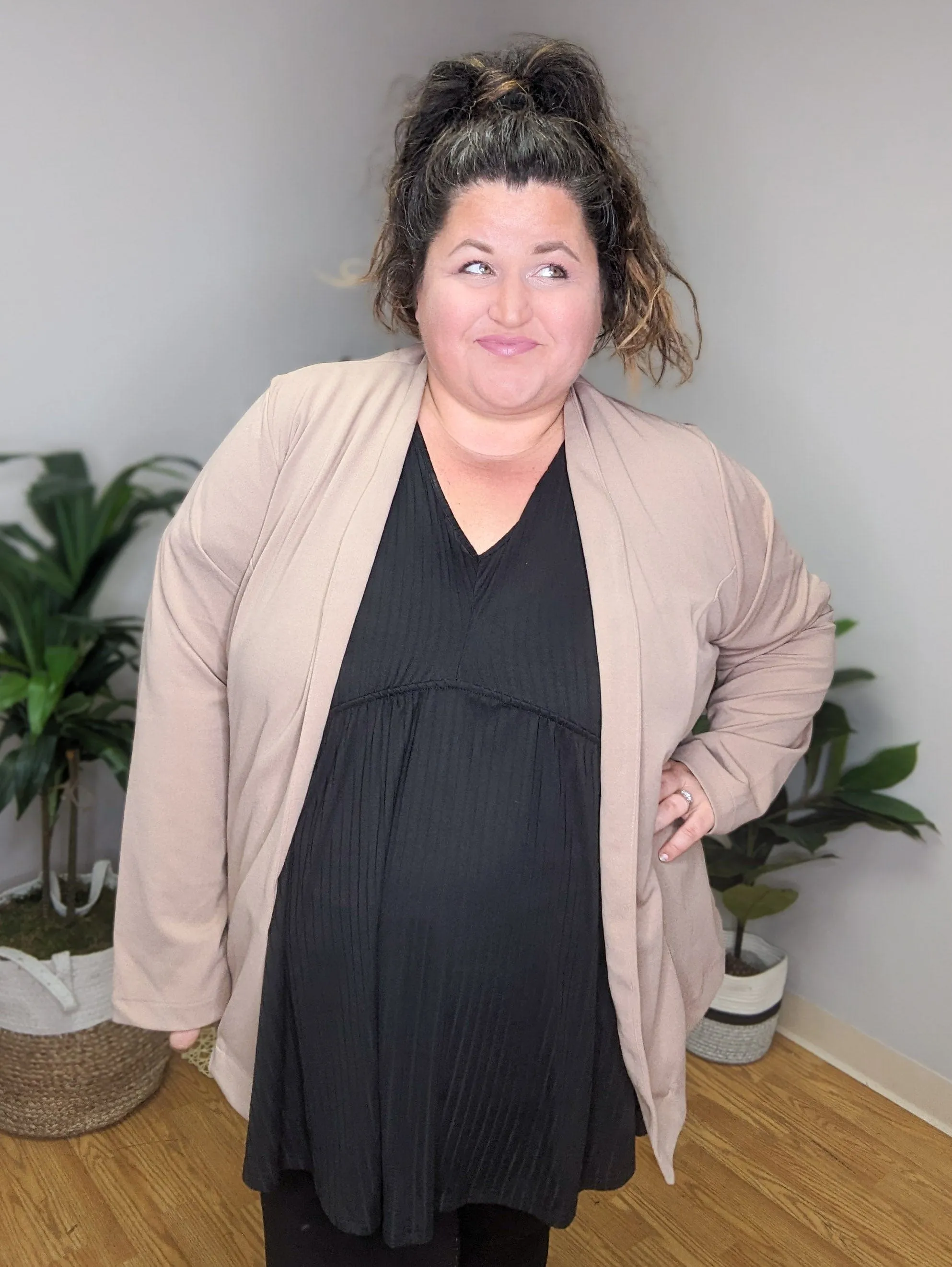 Courtney Perfect Drape Ribbed Top