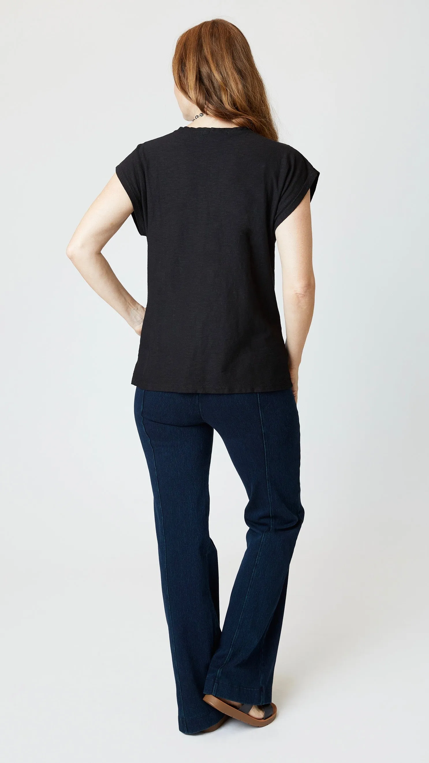 Cropped Sleeved Box Top