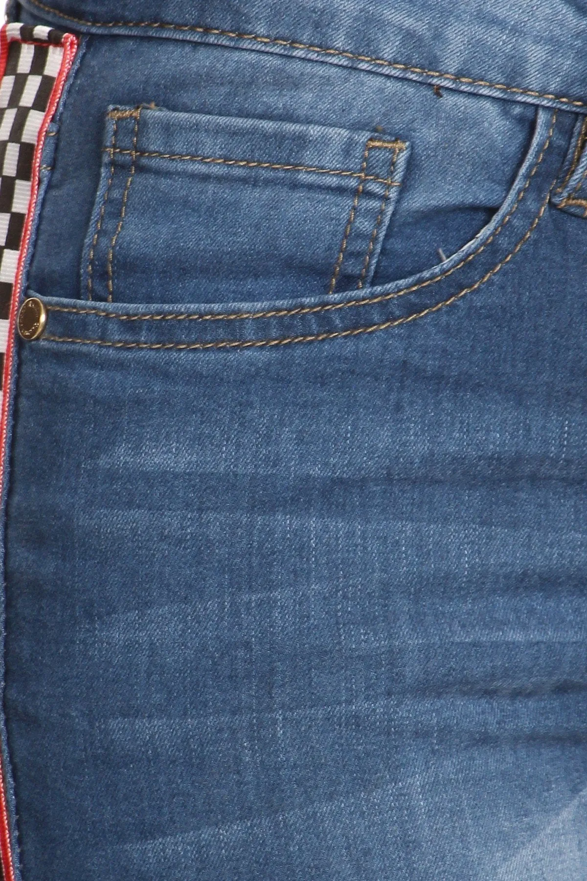 DECK ON CHECKERS JEANS