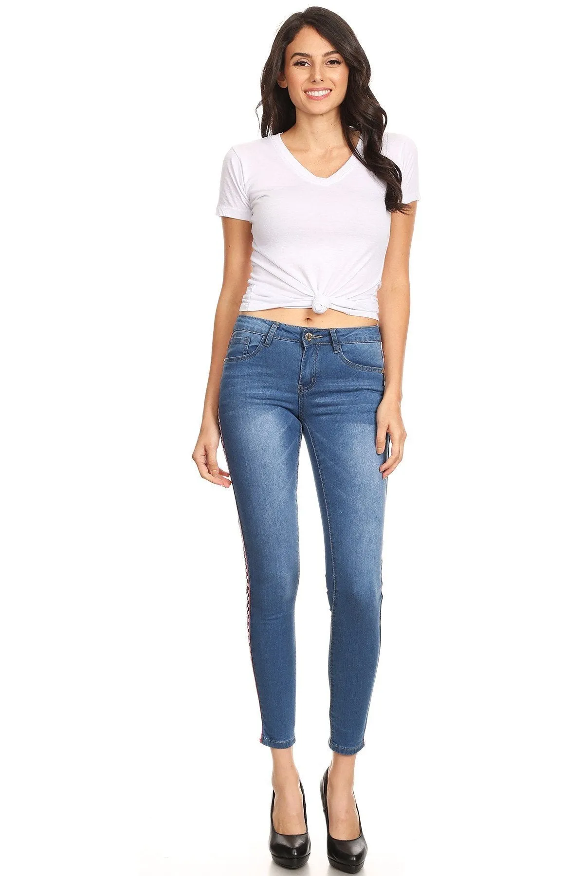 DECK ON CHECKERS JEANS