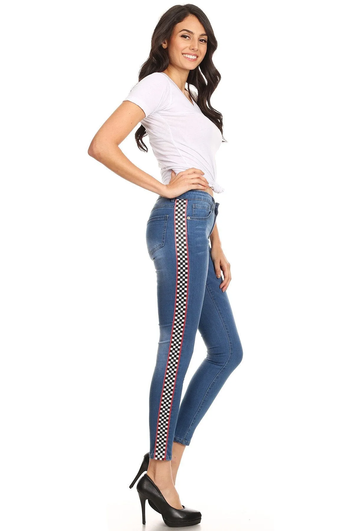 DECK ON CHECKERS JEANS