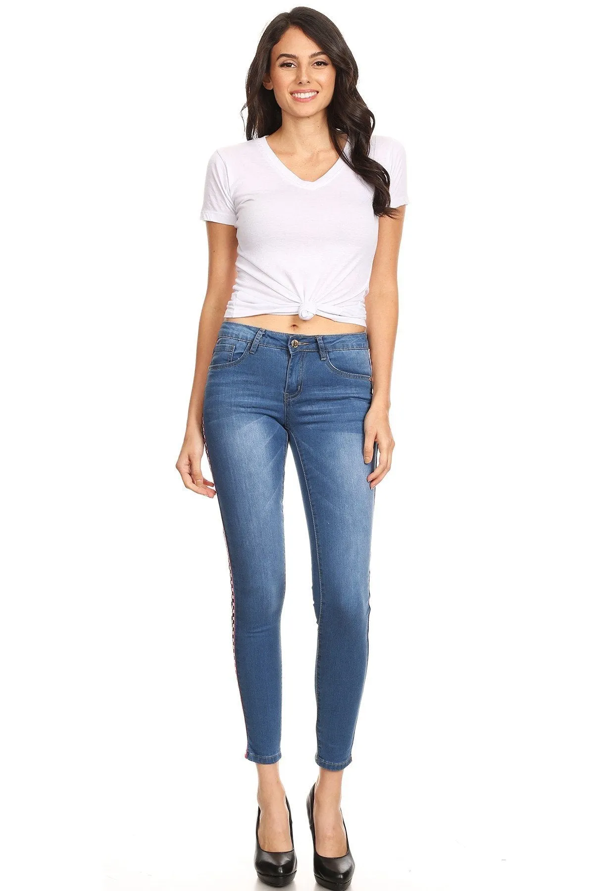 DECK ON CHECKERS JEANS