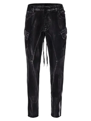 distressed cargo jeans