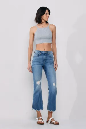 High Rise Kick Flare Jean