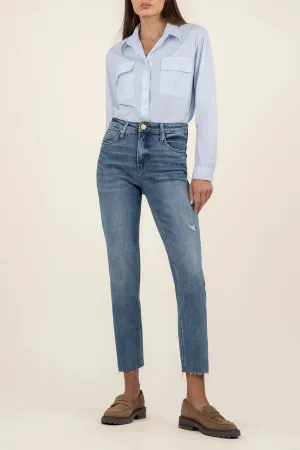 KUT: Rachael High Rise Mom Jean- Magically