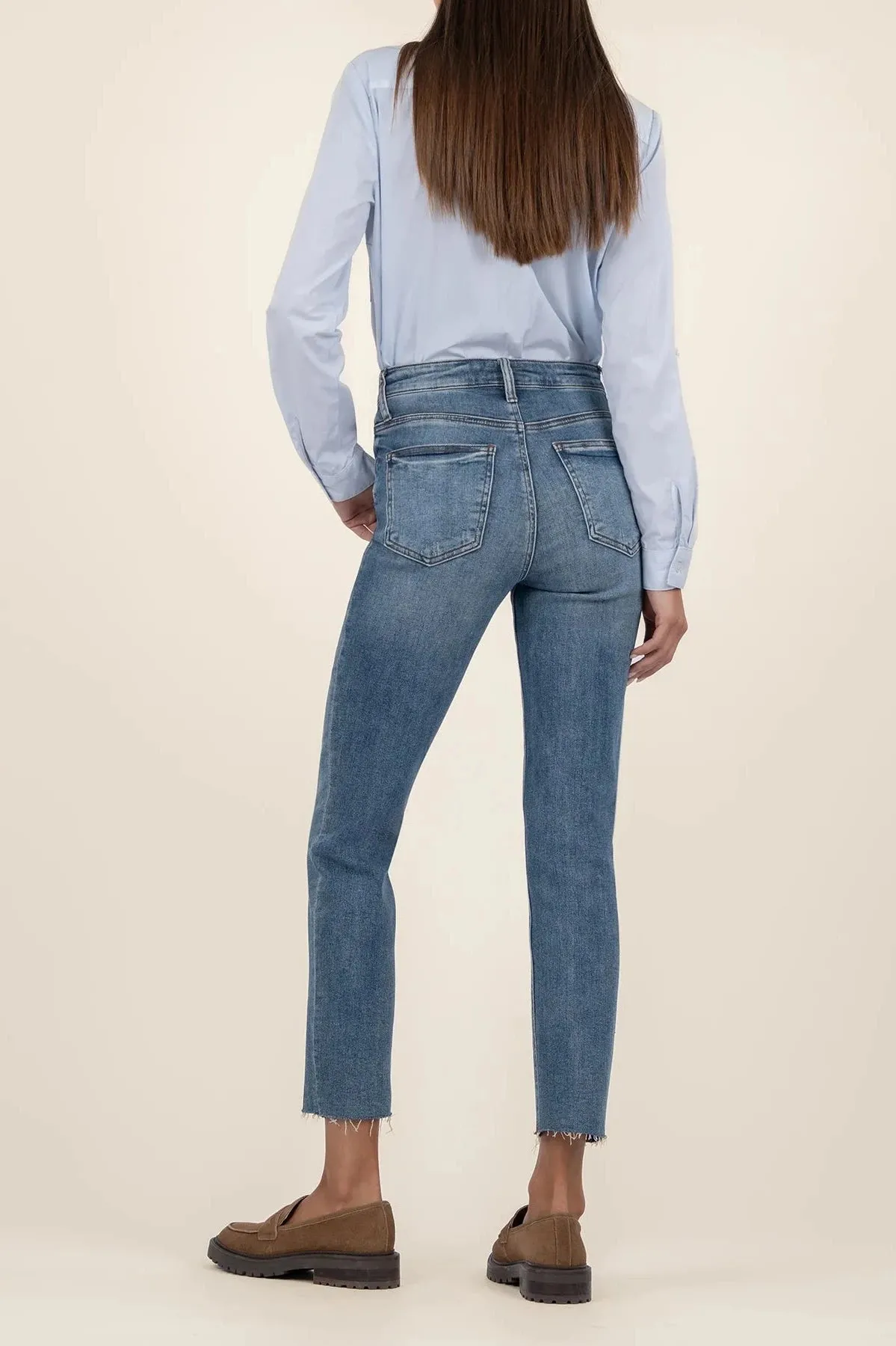 KUT: Rachael High Rise Mom Jean- Magically