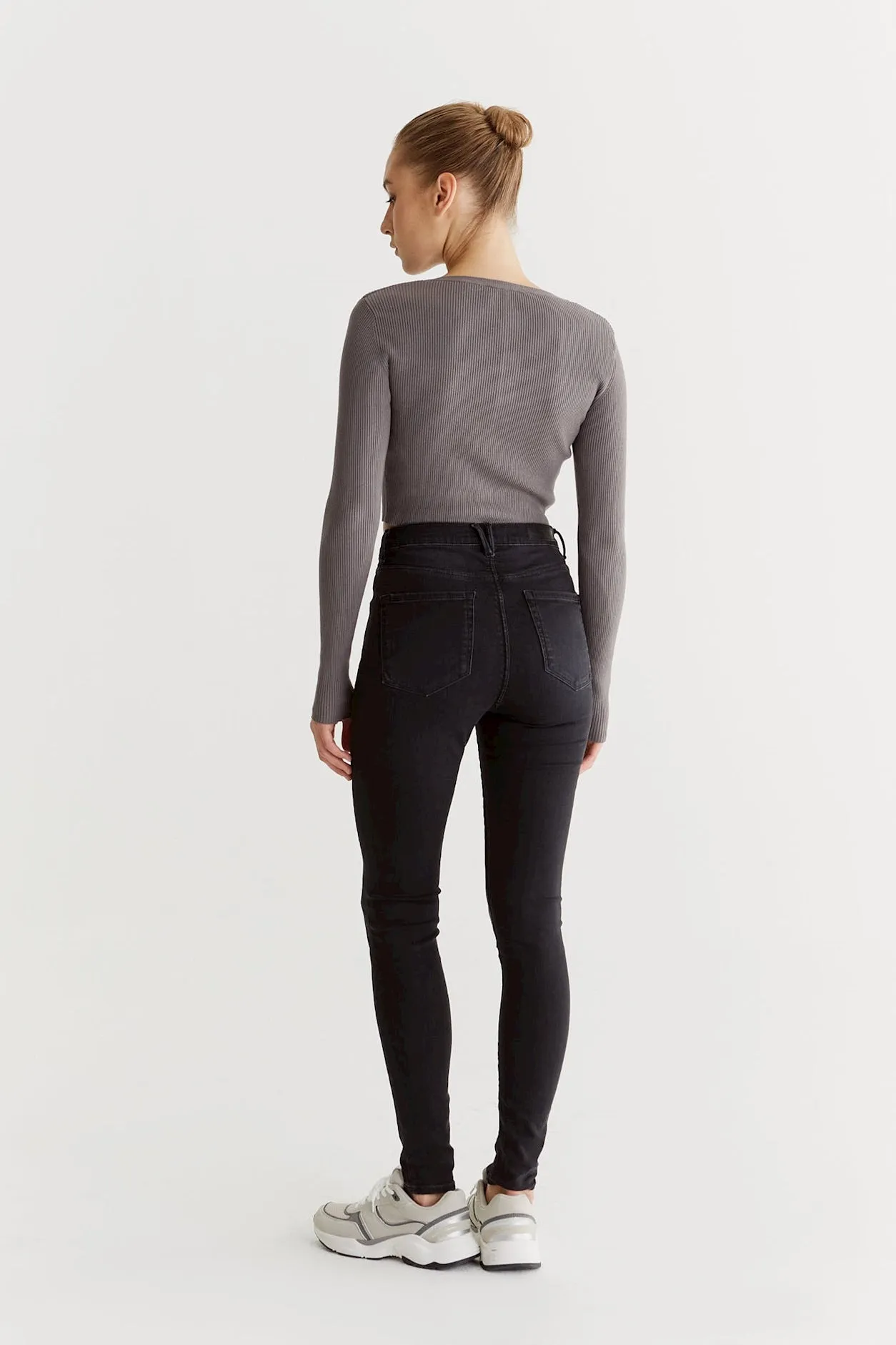 Lisa Ultra High Waist 5 Pocket Jeans Black VT