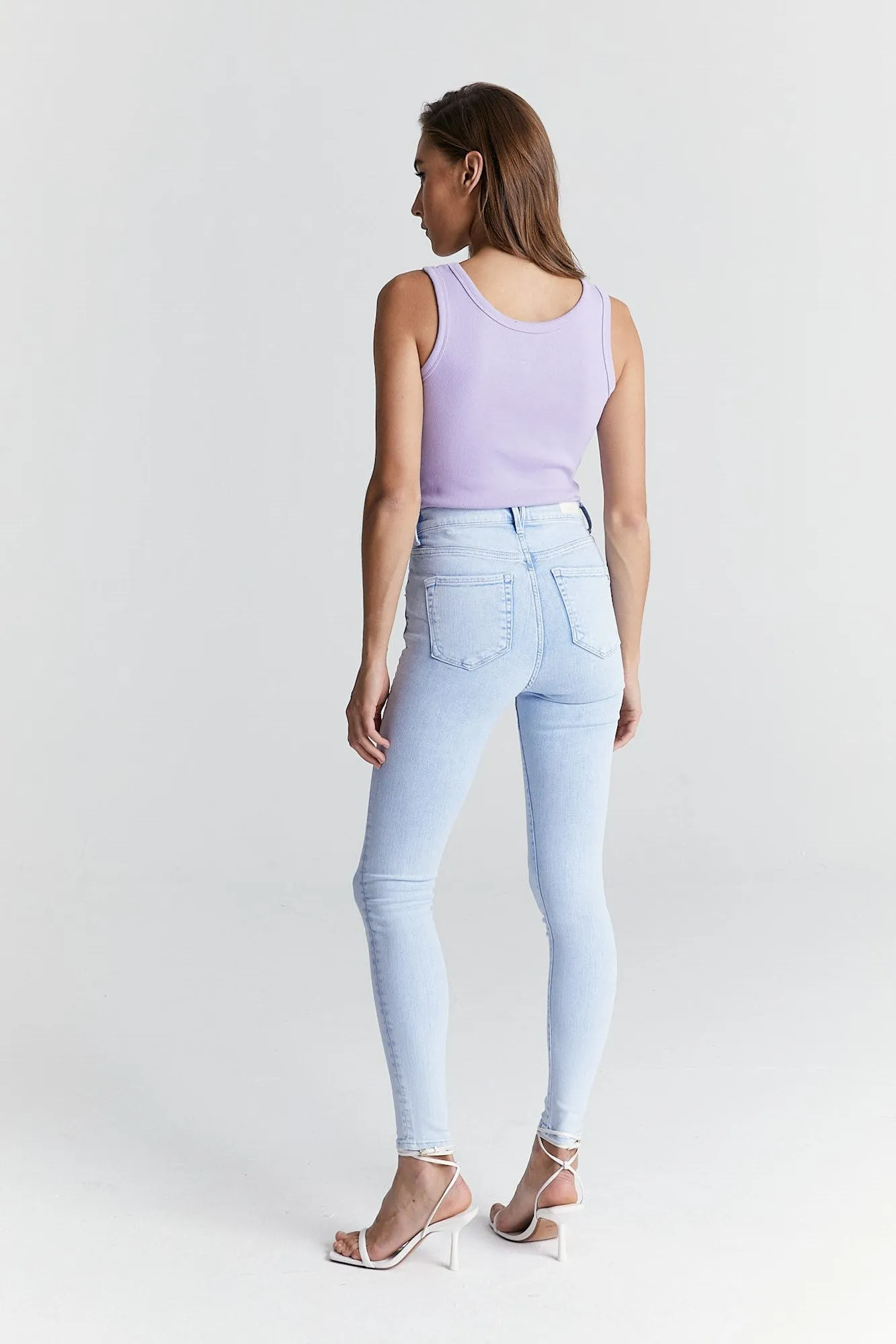 Lisa Ultra High Waist 5 Pocket Jeans Dream Blue