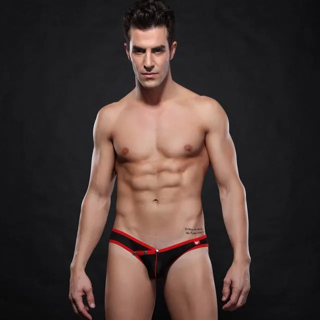 Mesh Snap Skinny Briefs