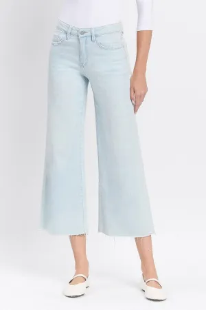 Olivia (Cleared) HR Wide Leg Denim- Lt. Blue (Copy)