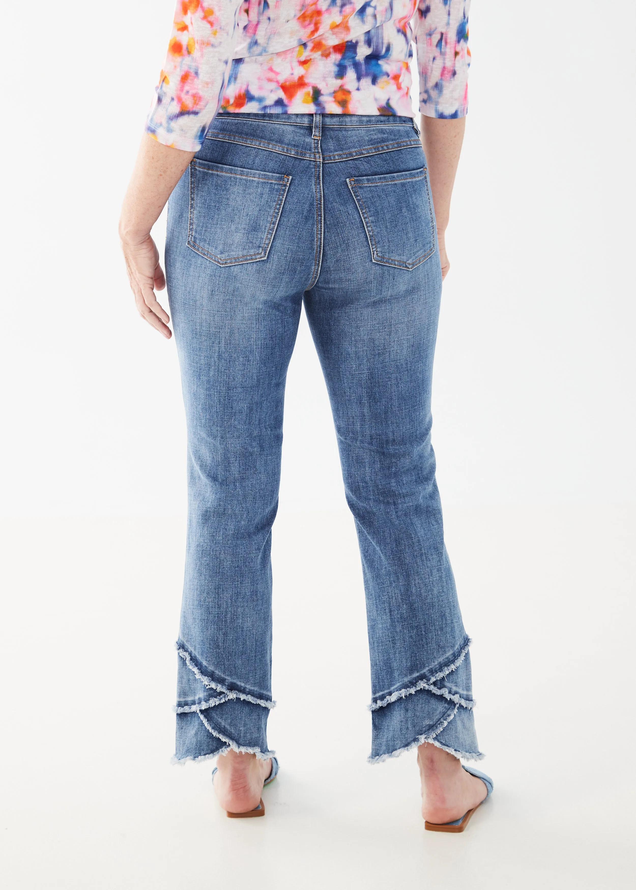 Olivia Tulip Hem Straight Ankle Denim