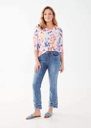 Olivia Tulip Hem Straight Ankle Denim