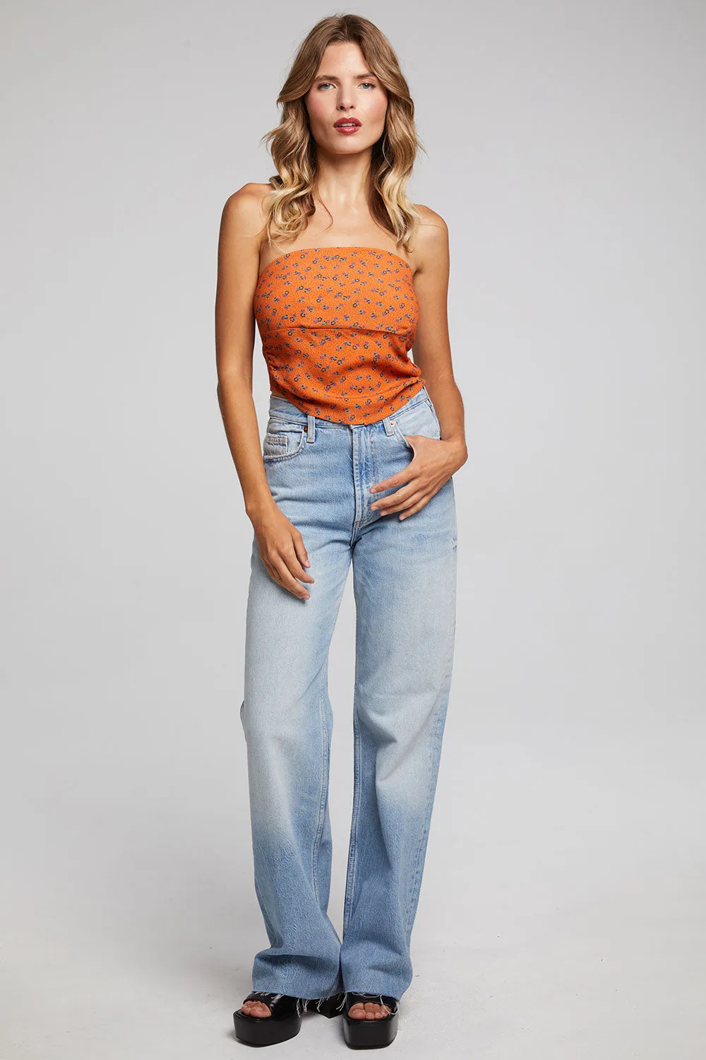 Pier Crop Top - Tigerlily
