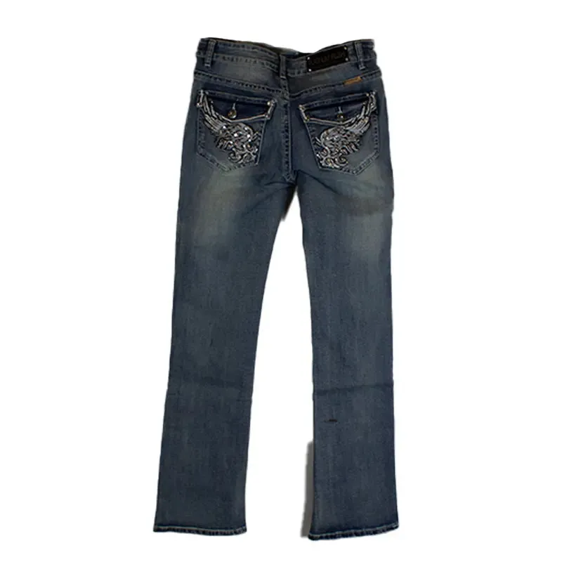 Platinum Plush Women's Angel Wing Jeans