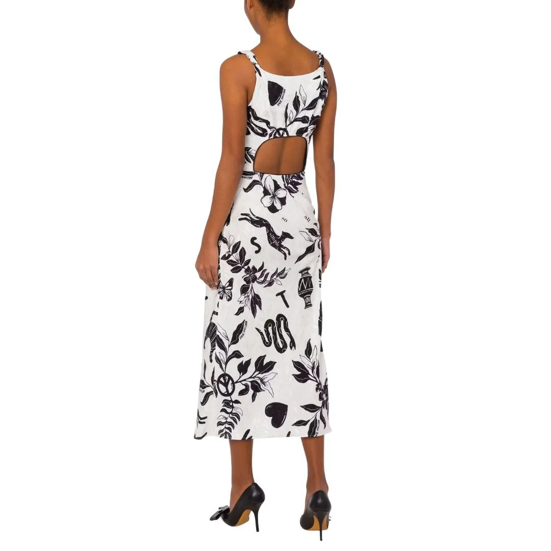 Symbols Print Jacquard Dress K1A04368243