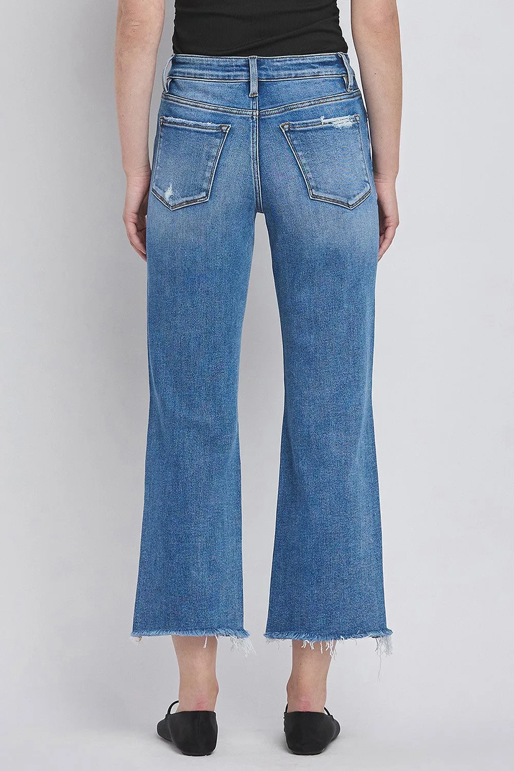 The City Lovervet Distressed Cropped Straight Jeans
