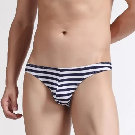 Ultra Skinny Colorful Striped Thong