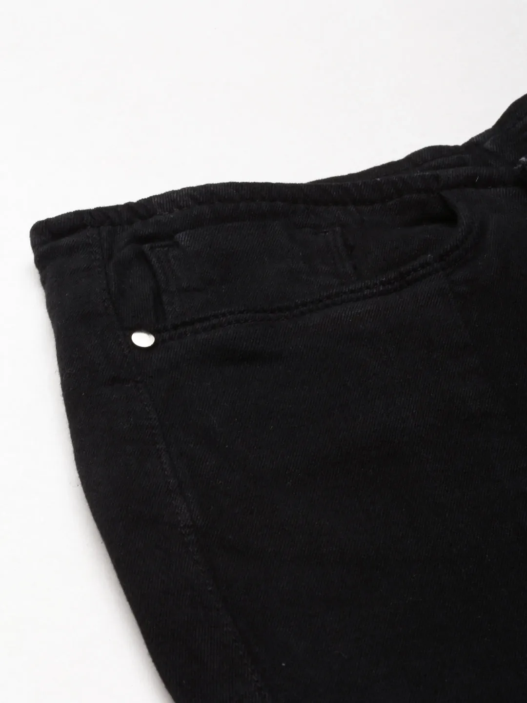 Women Black Bootcut High-Rise Denim Jeans