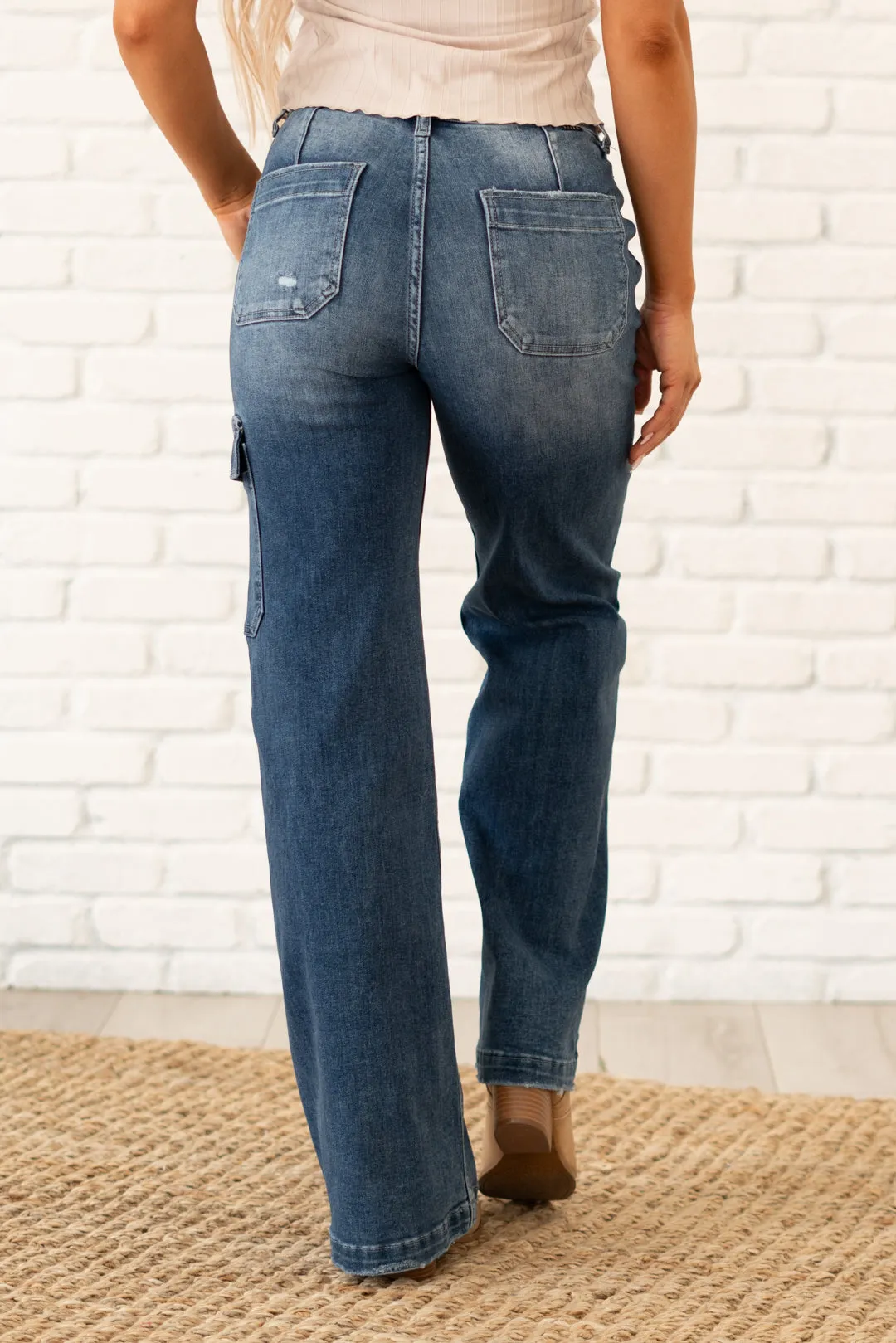 Younger High Rise Cargo Wide Leg Pants
