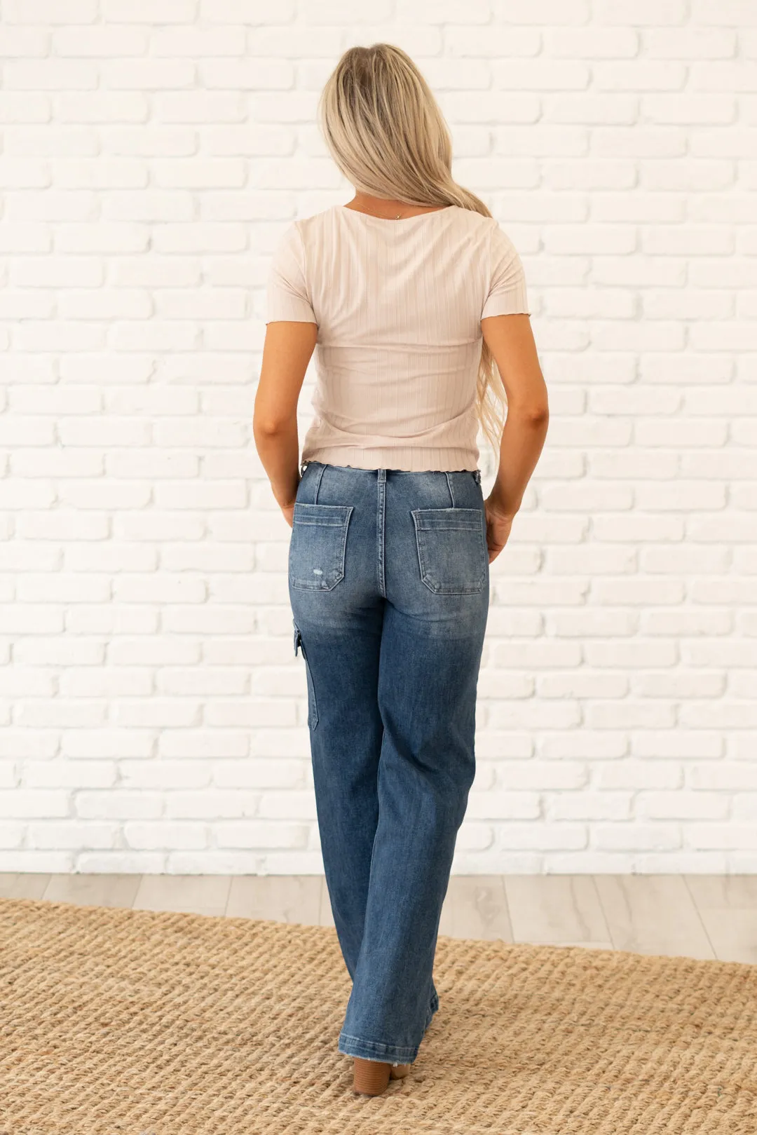 Younger High Rise Cargo Wide Leg Pants